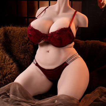 58LB Nina BBW Sex Doll | Fat Belly Torso Dolls with J Cup Huge Breasts | Discreet Package | AERXO
