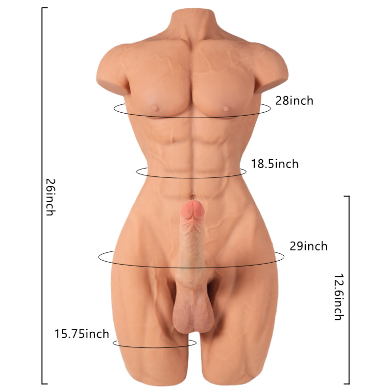 Ppunson male sex doll torso-35LB-dimensions